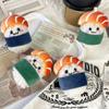 Plush Stuffed Sushi Bag Pendant Cartoon Rice Plush Keyring Cute Salmon Keychain  Hanging Accessory