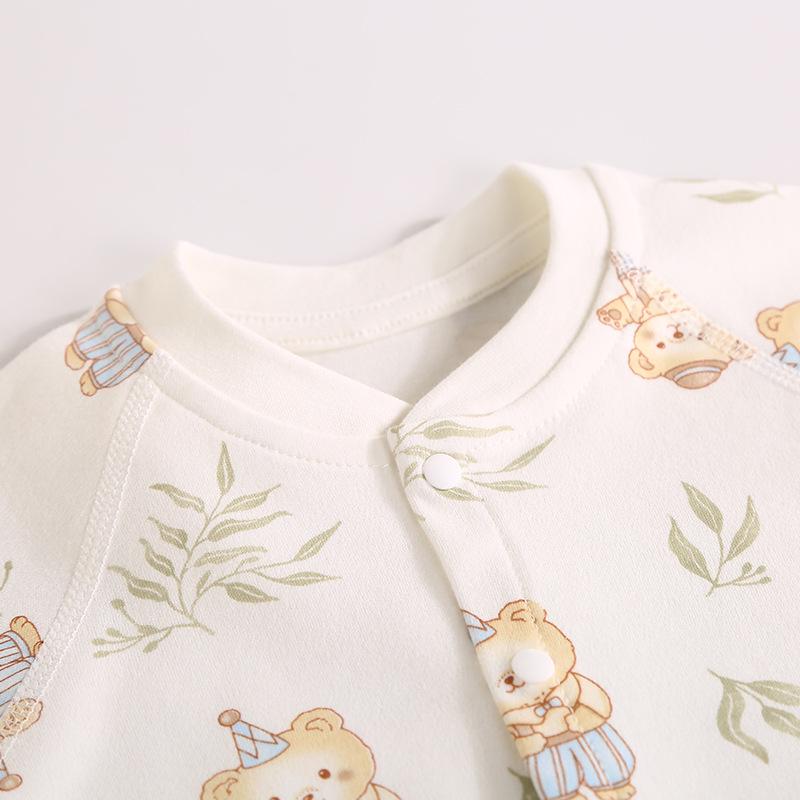 2025 New Pure Cotton Baby Jumpsuit for Spring, Autumn, and Winter - Newborn Toddler Inner Wear