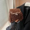 Niche Lamb Furry Bag Women's New Autumn and Winter Plush Texture Crossbody Bags Chain Bag Exquisite Small Furry Bag