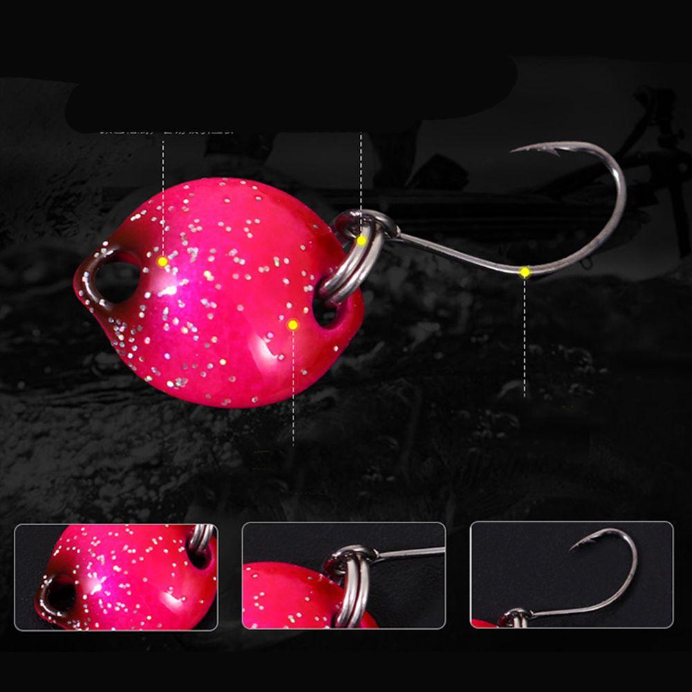 Мини Прочный форель Рыболовные металлические приманки Блесна Блесна Тройной крючок Кренк Приманка