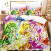 Улыбнитесь, PreCure! Комплект постельного белья Односпальный Twin Full Queen King Размерный Комплект для кровати Взрослый Детская Спальня Пододеяльники Аниме Parure De Lit Кровать