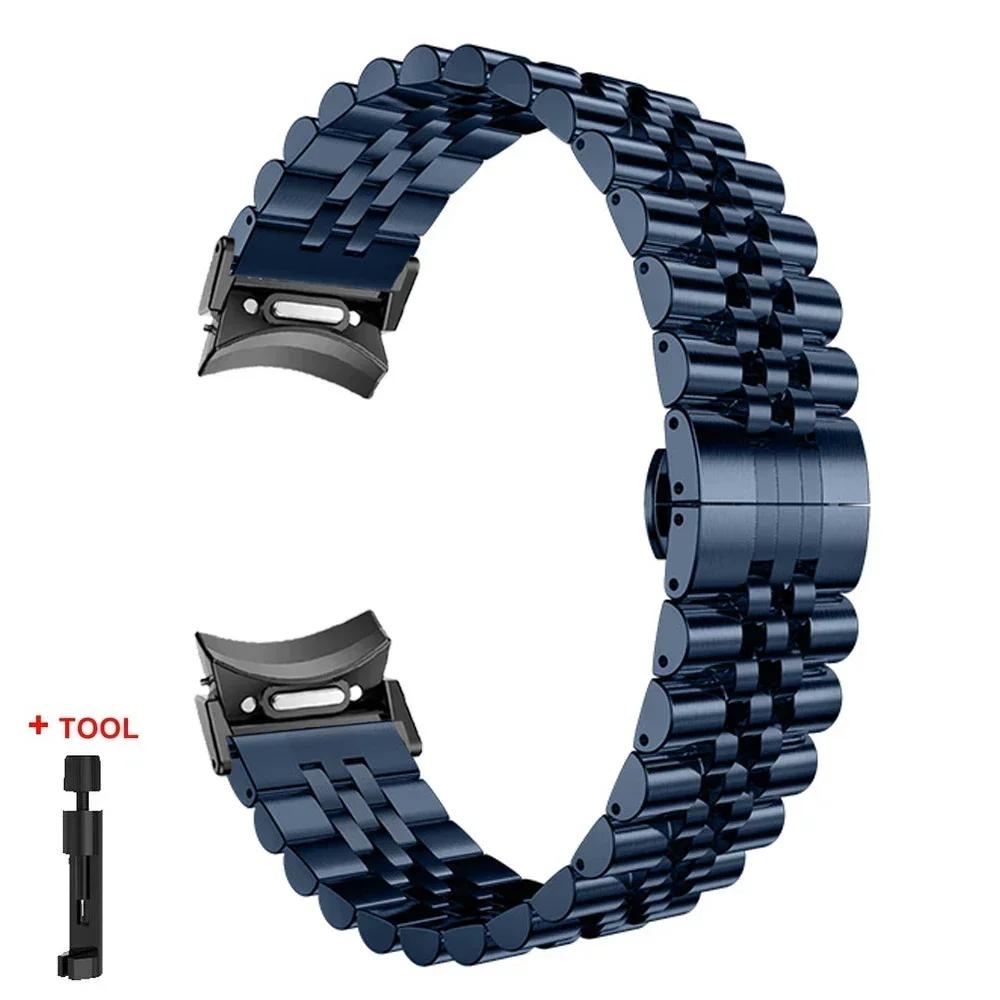 Металлический ремешок без зазоров для Samsung Galaxy Watch 7/6/5/4 40мм 44мм, металлический ремешок Quick Fit для galaxy watch 6 Classic 43 47мм 5Pro 45мм