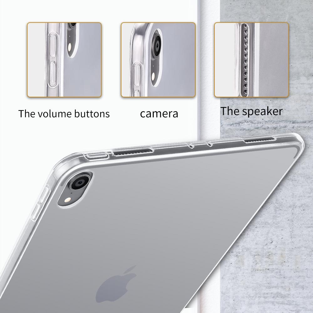 Прозрачный силиконовый чехол для iPad iPad 10-го 9-го 8-го 7-го поколения Mini 6 5 4 3 Pro 11 12.9 дюйма 2025 2025 2020 Противоударный чехол