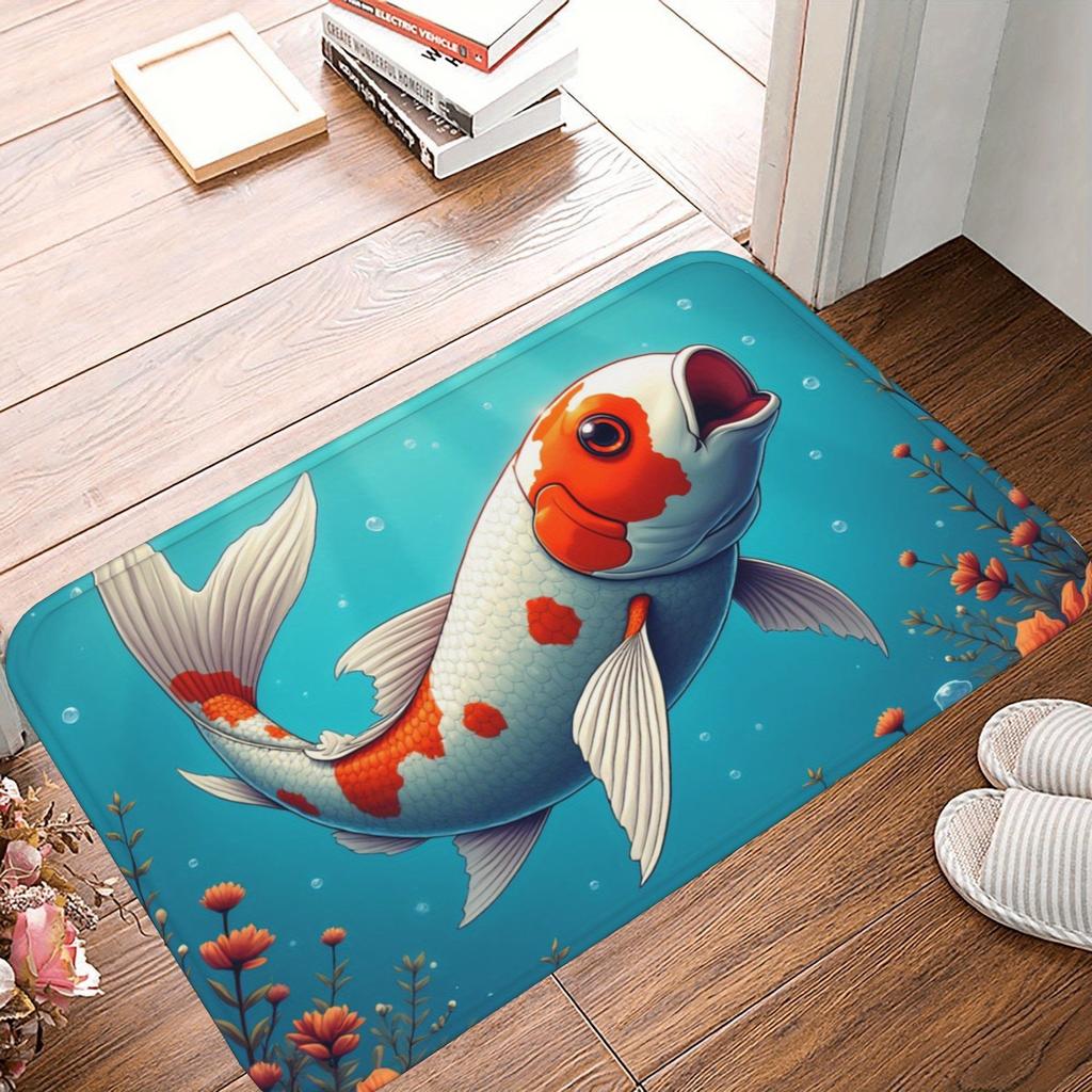 1PC Vintage Motorcycle Rider Kitchen Rug Non-Slip Door Mat Pop design Bathroom Rug Bath Mat Carpet for Home Sink Laundry Decor
