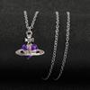 Ожерелье Vivienne Chain Saturn с подвеской в ​​форме сердца для женщин