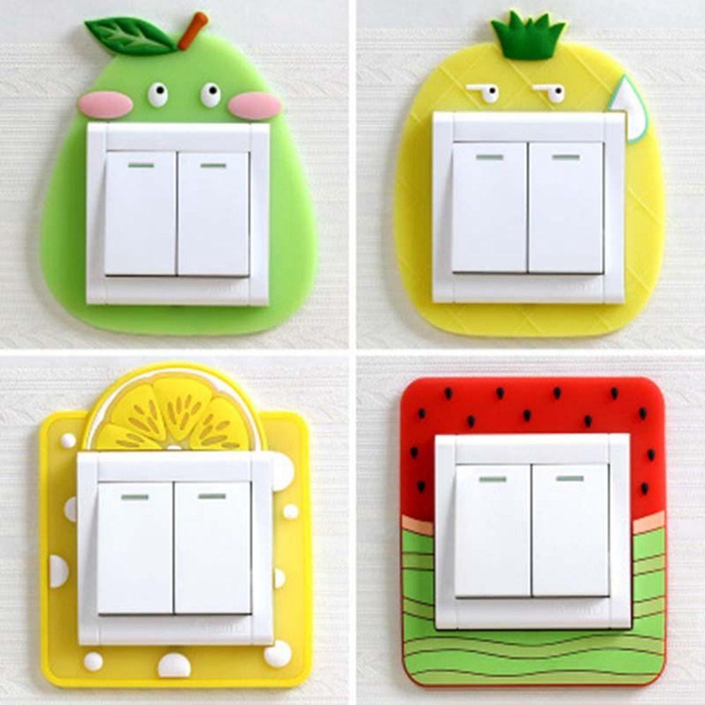 Dust Protective Silicone Switch Sticker Animal Decoration Stickers Luminous Switch Cover  Room