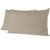 Set of 2 Pillowcases - HOME LINGE PASSION - HP72091 - Microfiber 82 G - 50 X 70 Cm - Beige