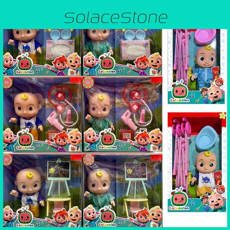 Очаровательная плюшевая кукла Cocomelon Baby Jj с музыкальной шкатулкой для интерактивной игры