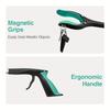 Grabbing Tool, Foldable Grabbing Tool, Suitable for Elderly Use, Wide Claw Garbage Picker, Lightweight Garbage Picker with A Strong Magnetic Tip.