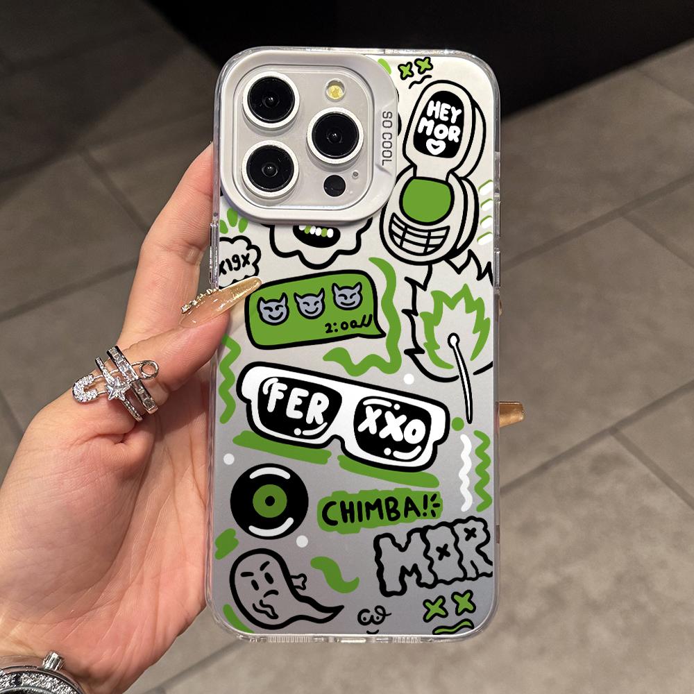 Чехол для телефона Feid Nitro Jam F-Ferxxo для iPhone 17 Air 16 16e 15 14 Plus 13 12 11 Pro Max X Xs XR 8 Цветной Серебристый Жесткий Чехол