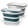 Portable Laundry Basket Mop Bucket Foldable Water Basin Hanging Household Bathroom Storage Baskets for Washing Fishing Outdoor
