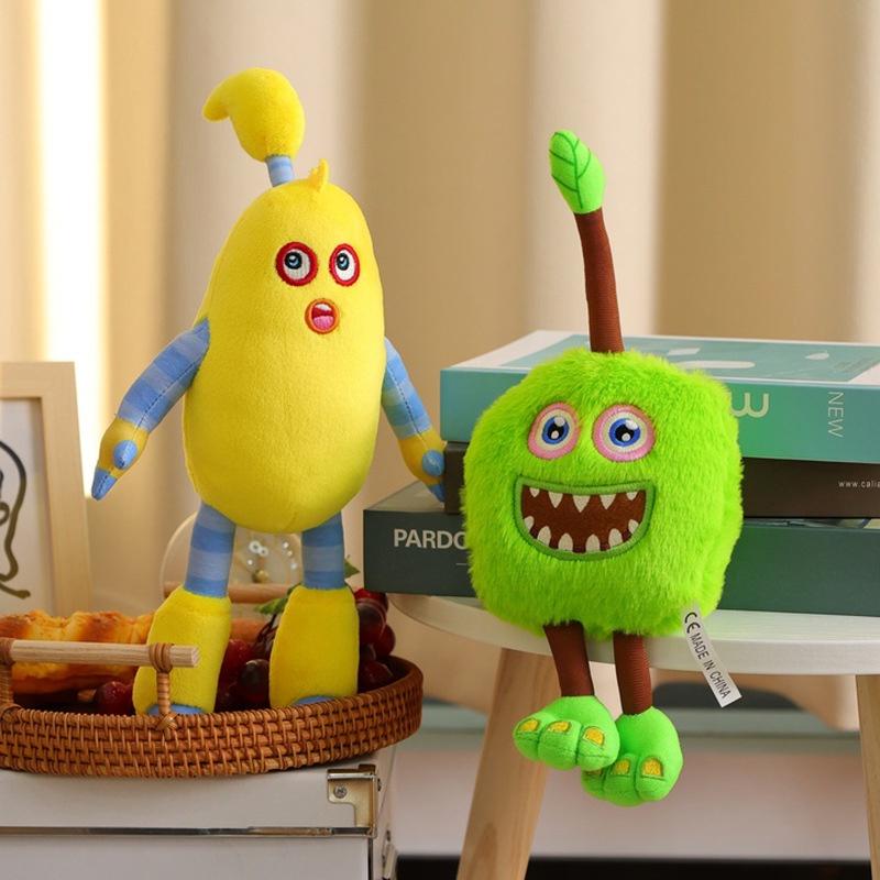 Мои Поющие Монстры Фуркорн Плюшевая Игрушка из Коротковорсовой Ткани для Коллекционеров и Поклонников