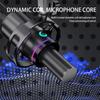 USB/XLR Dynamic Microphone, Equipped with Shock Mount, Jack, and Volume Control, Suitable for Recording On PC or Sound Card.