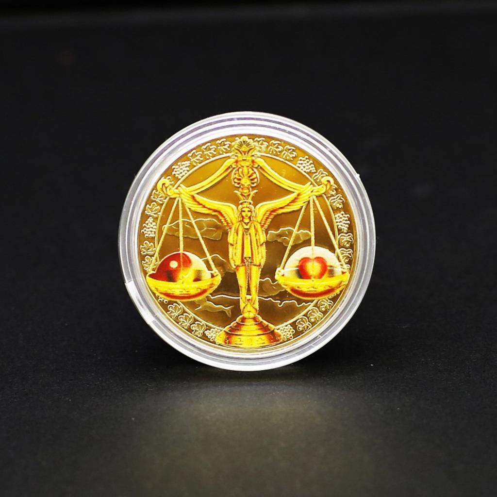 12 Знаков Памятные Медали Золотистого Тона 12 Знаков Коллекционные Желающие Памятные