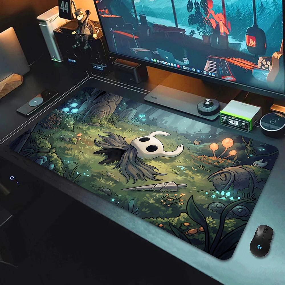 90x40см Игровой HD Коврик для Мыши Аниме Резиновый Коврик для Мыши Hollow Knight Сшитый Край Ковер для Клавиатуры Большой Офисный Коврик для Стола Компьютерной Компании