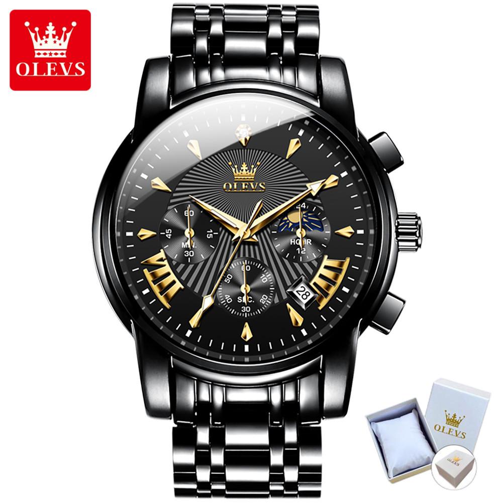 OLEVS Мужские часы Модные индивидуальные персонализированные водонепроницаемые ночные светящиеся кварцевые часы Мужские часы