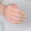 Of 4 Open Elegant Pack Adjustable Zircons Nail Rings Rhinestones Fingertip Rings Jewelry Fingernail Protective Covers