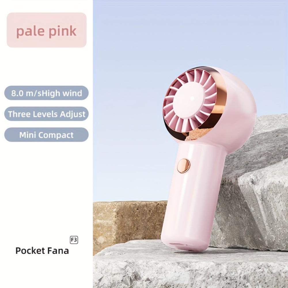 Compact Mini Handheld Fan - Portable, Rechargeable Battery - Ideal for Travel and Outdoor Activities, Portable Fan