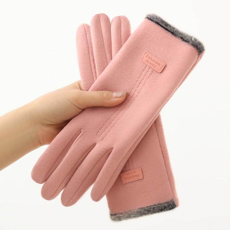 Высококачественные осенне-зимние женские перчатки, утолщенные, для спорта на открытом воздухе, теплые, противоскользящие, для сенсорного экрана, для верховой езды, для женщин