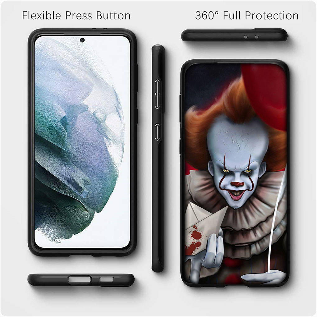 Для iPhone 16 15 X XR Samsung Galaxy S24 S23 A16 A06 14C A15 Xiaomi Redmi Note 13 12 11 Pro Max 9 14 Plus Huawei OPPO Poster Pennywise It Phone Case