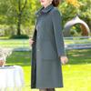 Middle Age Women's Wool & Blends Coats Winter Women's Jackets Elegant Loose Long Outerwears