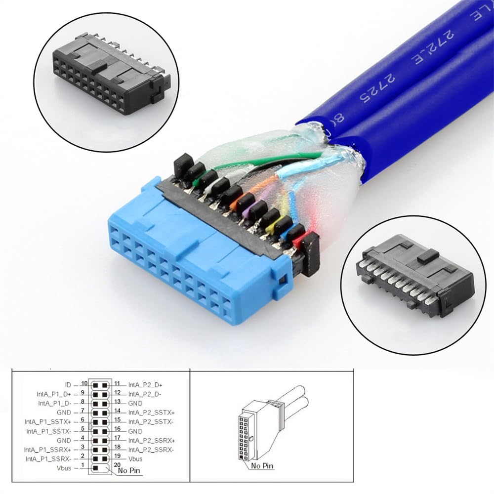 Xiwai 50см USB гнездо хаб для крепления на панель материнской платы удлинительный кабель-заглушка с PCI-скобой 4 порта 3.0 20-контактный