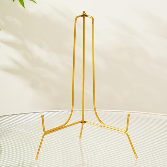 1/3 шт. подставка для пластины, металлический держатель фоторамки, высокая стабильность, гладкий край, нержавеющая, устойчивая к коррозии, настольная художественная подставка