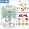 250ML Stainless Steel Electric Garlic Chopper Sturdy Durable Garlic Ginger Kitchen Shredder Mini Tool Food Chopper