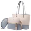 Tote Shoulder Commuting Studs On the School Entrance Birthday Christmas Apricot Women's Bags, Bags, Bags, Handbags, Bags, 3-Piece Set, Color-Changing,