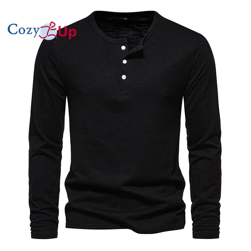 Cozy Up Мужские футболки, мужские футболки на пуговицах BeefyT, мужские хлопковые рубашки с длинным рукавом