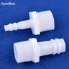 10pcs/lot PE Pagoda Direct Connector G1/2" 3/4" Male Thread To 4~25mm Barb Joints Aquarium Adapter Air Pump Tube Connector Micro Irrigation Hose Joint