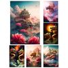5DDIY Алмазная картина животное небо чудесная китайская луна красочные облака мозаика вышивка крестом украшение для дома