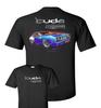 Blue 1971 Plymouth Cuda & Logo  Emblem Unisex T-Shirt
