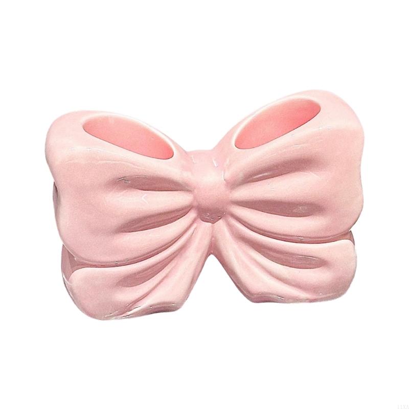 Керамический держатель зубных щеток Bowknot для украшения столешницы в виде банта для дома и ванной комнаты