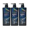 CLEAR Men's Icy Cool Anti-Dandruff Shampoo, 3 x 650g