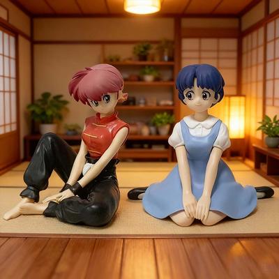 Продано В наличии Оригинальная BANPRESTO Ranma 1/2 Relax Time Шампунь Тэндо Аканэ Ранма ПВХ Фигурка Модель Коллекционная Фигурка Игрушка