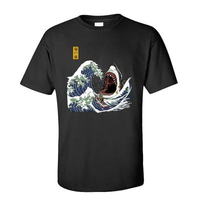 Футболки из 100% хлопка, мужские футболки, футболки с коротким рукавом Great Wave Birthday, осень 2020, популярная белая футболка с круглым вырезом, Прямая поставка