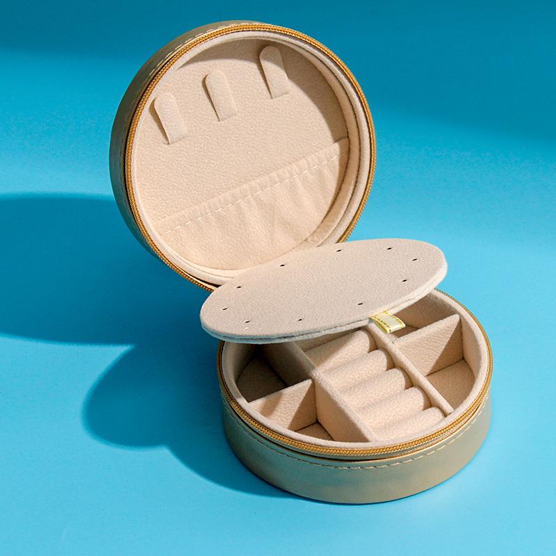 Многослойная шкатулка для украшений Маленькие серьги-гвоздики Коробка для колец Коробка для ожерелий Серьги Шкатулка для украшений Портативная кассета Зеркала для украшений