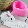 3D Rabbit Mold Silicone Candle Mold Easter Bunny Cake Mold Cake Chocolate Dessert Silicone Mould Mousse Cookie Making