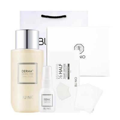 Bunio Derma Plus Успокаивающий тоник Упаковка (Тоник 315 мл + Тоник 30 мл + 120 ватных дисков)