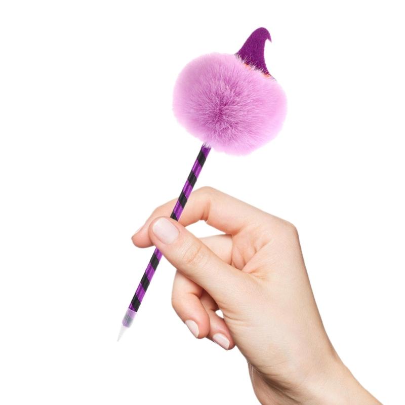 6 шт. Хэллоуин Ручка Тыква Шариковая ручка Ручка для плавного письма 0,7 мм Масляная ручка Помпоны Шариковая ручка Школьные Офисные принадлежности