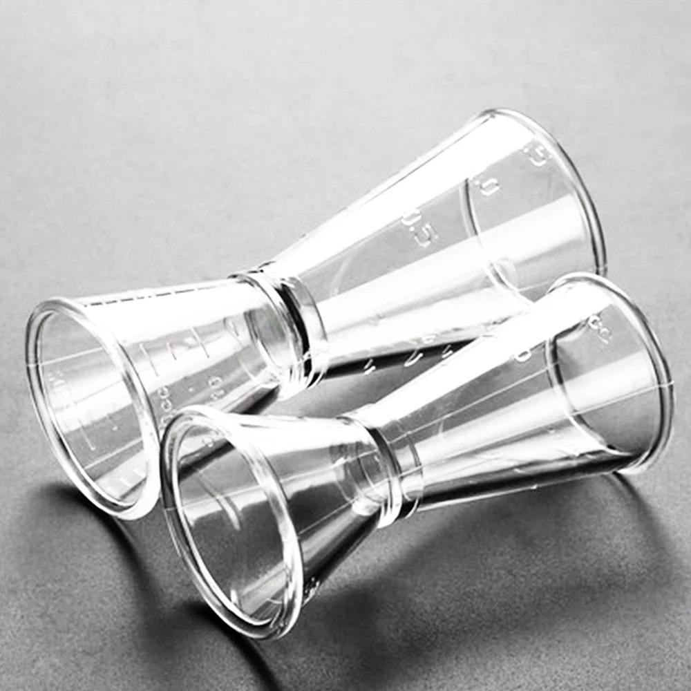 with Scale Ounce Measuring Cup Transparent Cocktail Jigger Resin Cocktail Measure Cup Bartender
