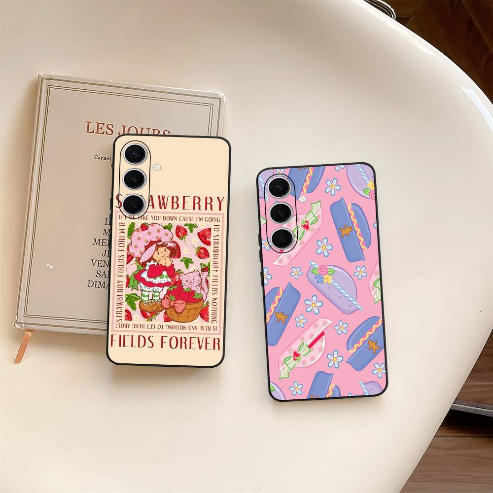 Чехол для телефона 'Девочка с клубничным тортом' S-Strawberry-shortcake Для Samsung S 24 Fe 25 Ultra Plus 20 Lite 21 30 22 23 24 22 Ultra 5G Fundas