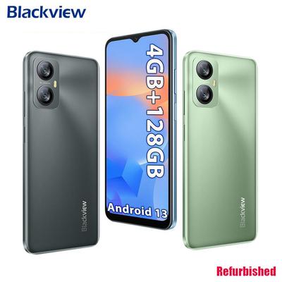 Восстановленный Blackview A52 Pro новый смартфон 4 ГБ 128 ГБ 6,5 дюймов Android 13 мобильный телефон 5180 мАч две 4G 13 МП задние камеры мобильный телефон