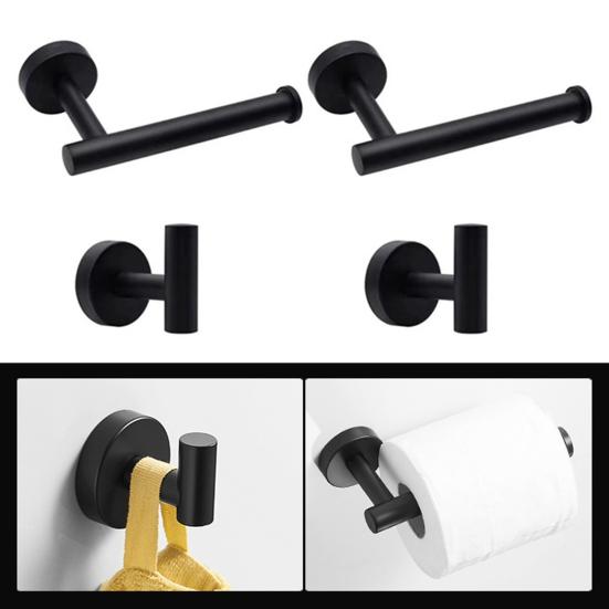 Вешалка для полотенец, набор принадлежностей для ванной комнаты, полированная поверхность, легко моется, устойчив к отпечаткам пальцев, настенный держатель для полотенец и халатов