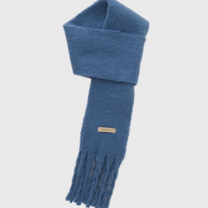ADAUL Soft Basic Mini Long Muffler - Blue