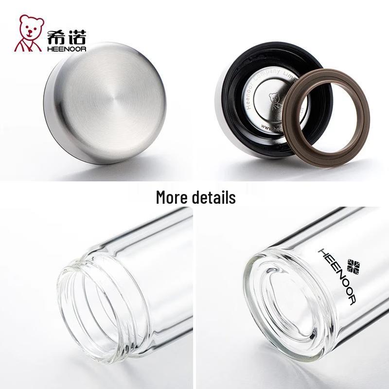 INO Double-Wall Borosilicate Glass Tea Tumbler