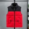 Cotton Vest Men's Autumn And Winter Thickened Warm Vest Color Stitching Waistcoat