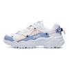 Fila Ткань с кошачьей лапкой Синтетическая кожа ТПУ Модные Универсальные Низкие Повседневные Кроссовки Женские кроссовки Белый Синий Розовый F12W114111FFL