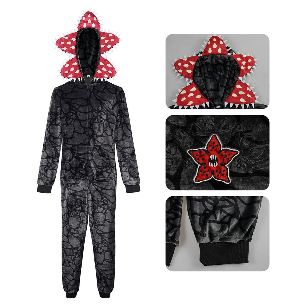 Stranger Things Monster Pajama Suit Made Of Plush For Cosplay And Themed Parties